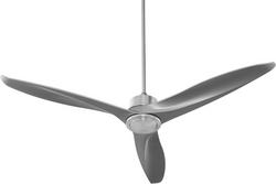 60 in. 19W 3-Blade Ceiling Fan in Satin Nickel