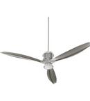 Quorum International Satin Nickel 56 in. 28W 3-Blade LED Ceiling Fan 