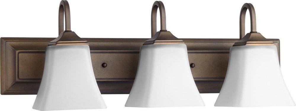 Quorum International Oiled Bronze 7 in. 3-Light Medium E-26 Base Bath Light 