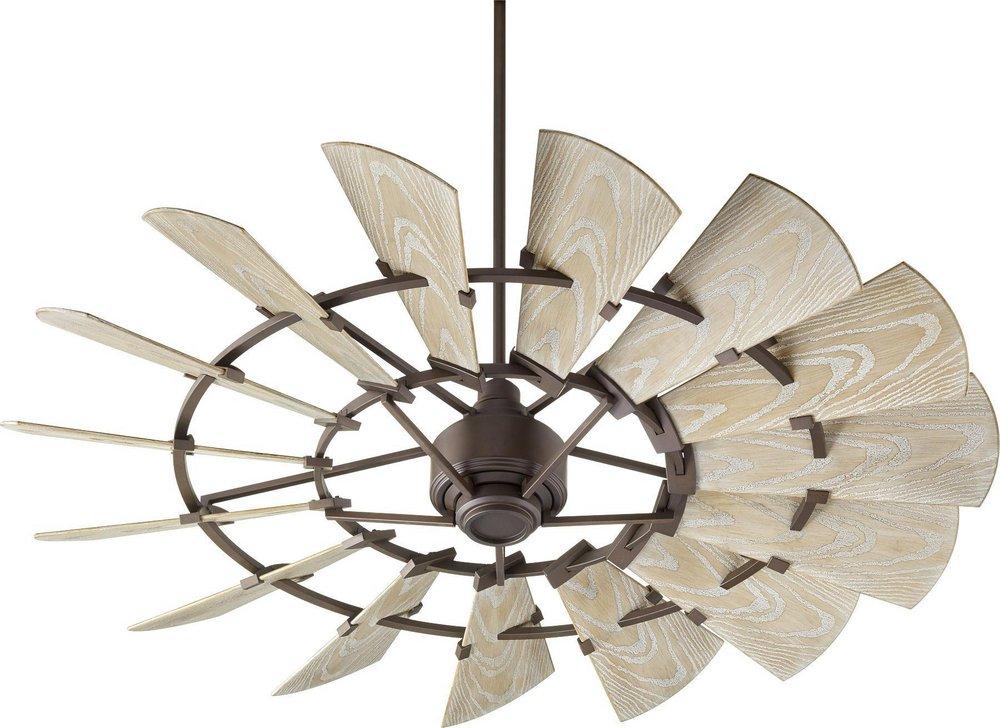 Quorum International Oiled Bronze 60 in. 32.6W 15-Blade Ceiling Fan 