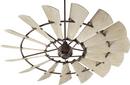 72 in. 32.1W 15-Blade Ceiling Fan in Oiled Bronze