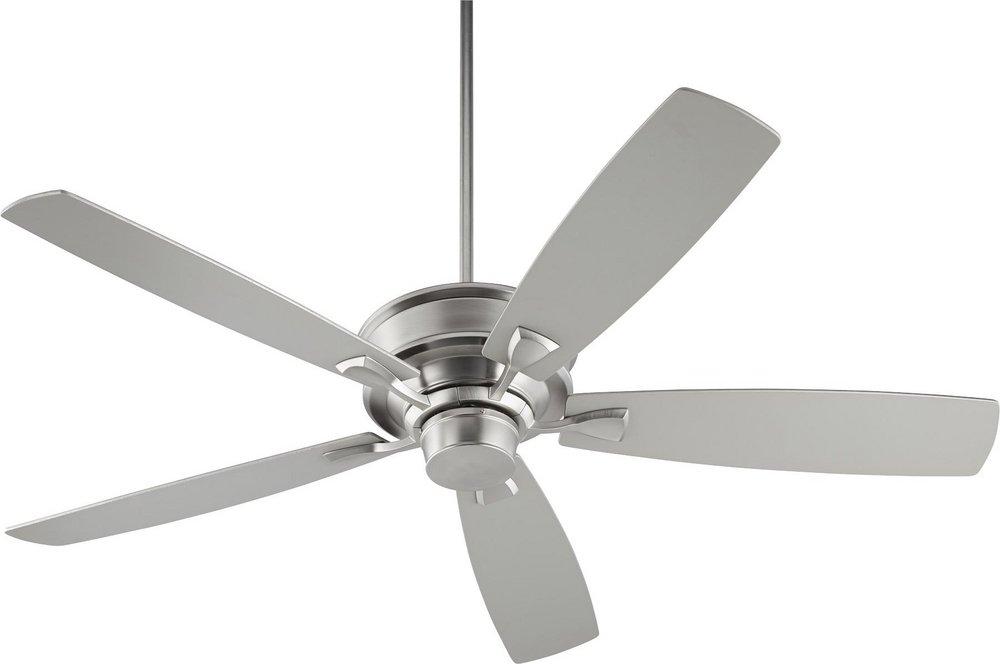 Quorum International Satin Nickel 60 in. 90W 5-Blade Ceiling Fan 