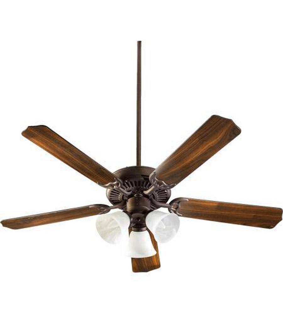 Quorum International Toasted Sienna 52 in. 64W 5-Blade Ceiling Fan with Incandescent Light 