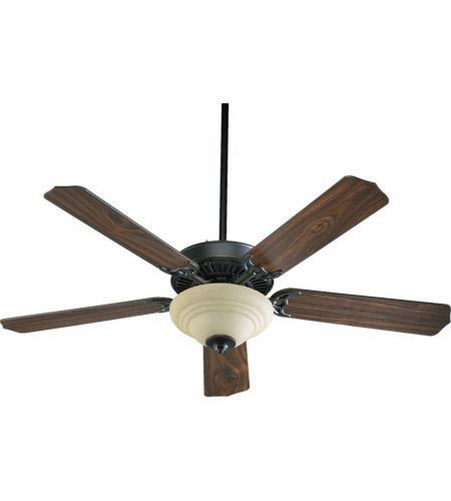 Quorum International Old World 52 in. 67W 5-Blade Ceiling Fan with Incandescent Light 
