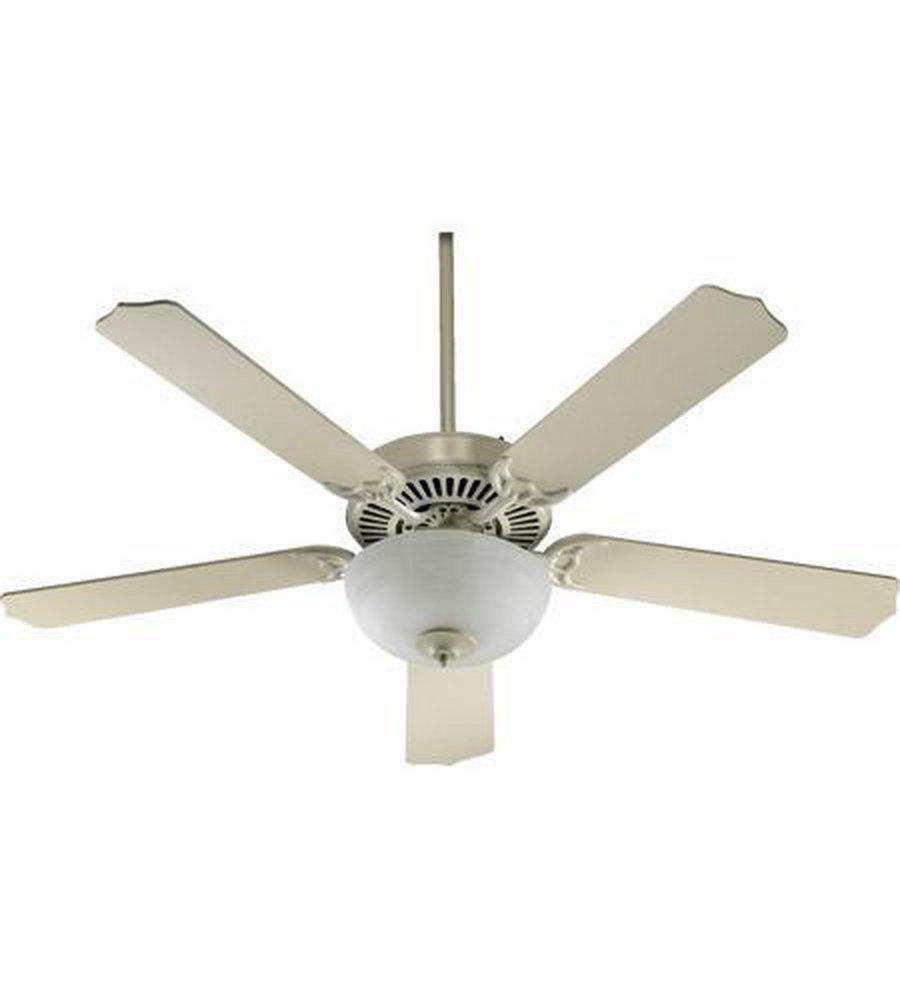 Quorum International Antique White 52 in. 70W 5-Blade Ceiling Fan with Incandescent Light 