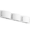 Quorum International Satin Nickel 4 in. 3-Light Medium E-26 Base Bath Light 