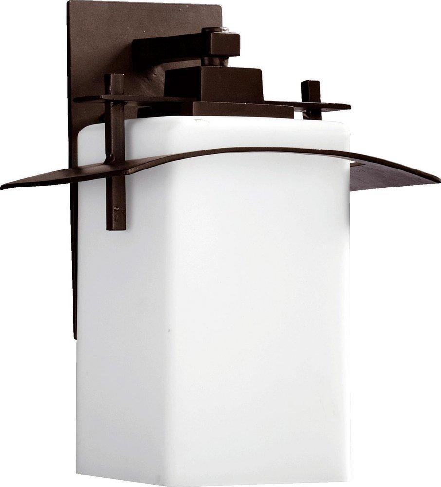 Quorum International Oiled Bronze 13 in. 1-Light Outdoor Wall Sconce 