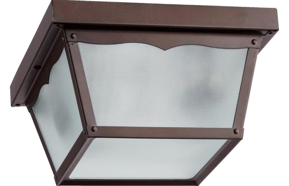 Quorum International Oiled Bronze 2-Light Outdoor Ceiling Light 