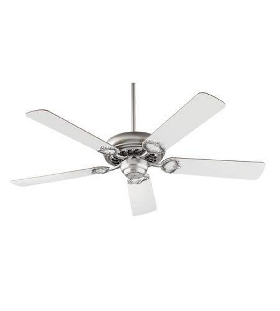 Quorum International Satin Nickel 52 in. 63W 5-Blade Ceiling Fan 
