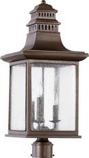 Quorum International Oiled Bronze 60W 3-Light Candelabra E-12 Base Incandescent Lantern 