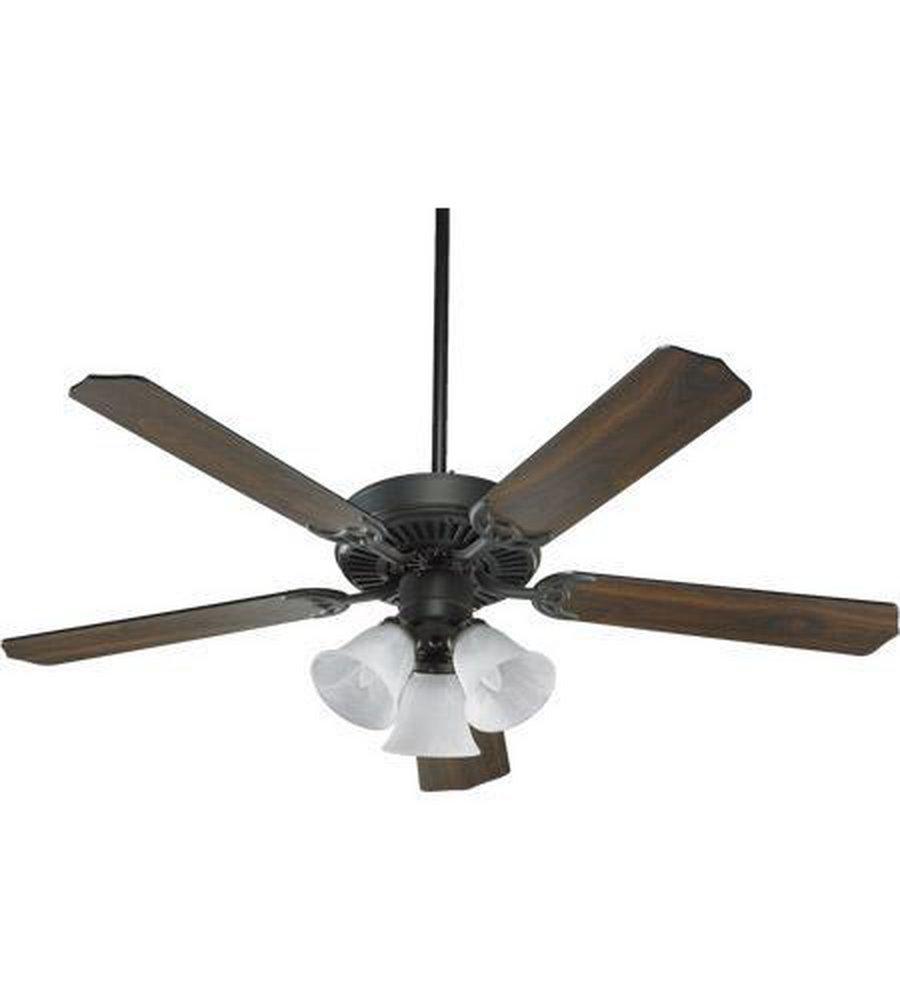 Quorum International Old World 52 in. 64W 5-Blade Ceiling Fan with Incandescent Light 