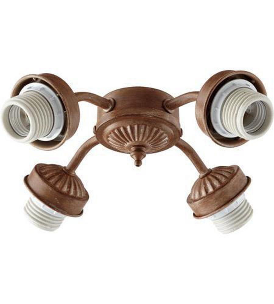 Quorum International French Umber 13W 4-Light Medium E-26 Base Incandescent Light Kit 