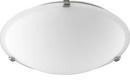 Quorum International Satin Nickel 60W 3-Light Semi-Flushmount Ceiling Fixture 
