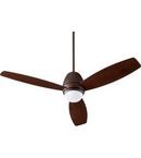 Quorum International Oiled Bronze 52 in. 66W 3-Blade Ceiling Fan with Incandescent Light 