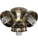 Quorum International Antique Brass 60W 3-Light Candelabra E-12 Base Incandescent Light Kit 