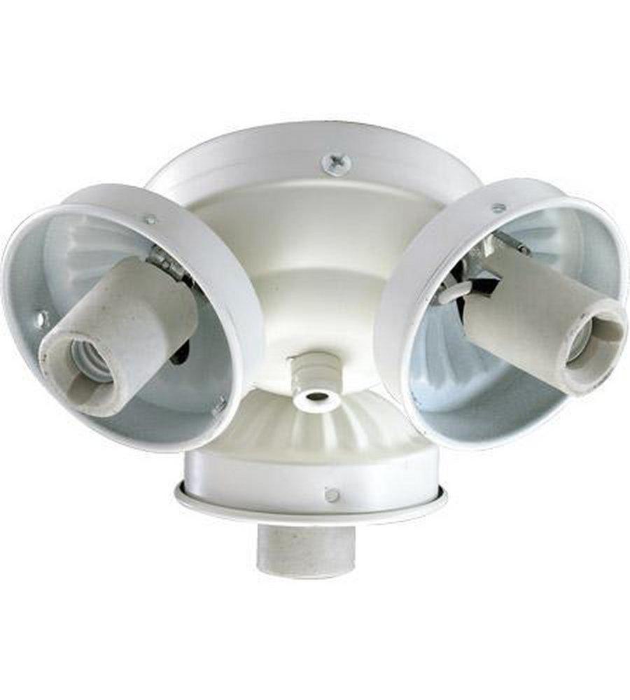 Quorum International Studio White 60W 3-Light Candelabra E-12 Base Incandescent Light Kit 