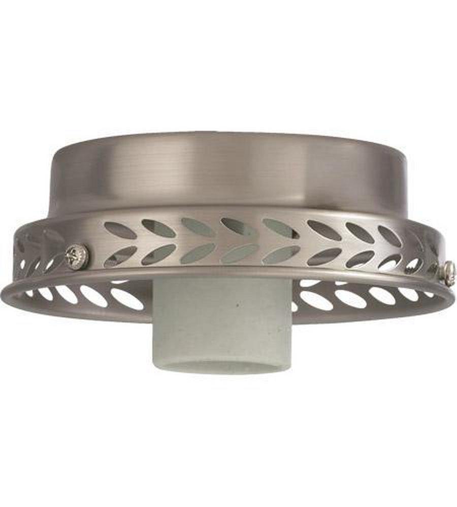 Quorum International Satin Nickel 13W 1-Light Medium E-26 Base Fan Light Kit 