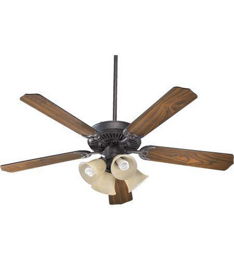 Quorum International Toasted Sienna 52 in. 64W 5-Blade Ceiling Fan with CFL Light 