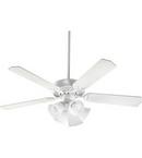 Quorum International Studio White 52 in. 64W 5-Blade Ceiling Fan with Incandescent Light 