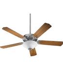 Quorum International Satin Nickel 52 in. 68W 5-Blade Ceiling Fan with Incandescent Light 