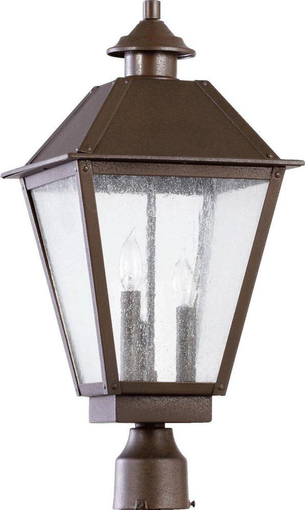 Quorum International Oiled Bronze 60W 3-Light Candelabra E-12 Base Incandescent Lantern 