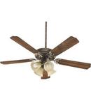 52 in. 68W 5-Blade Ceiling Fan with Incandescent Light in Mystic Silver