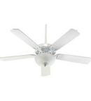 Quorum International White 52 in. 70W 5-Blade Ceiling Fan with Incandescent Light 