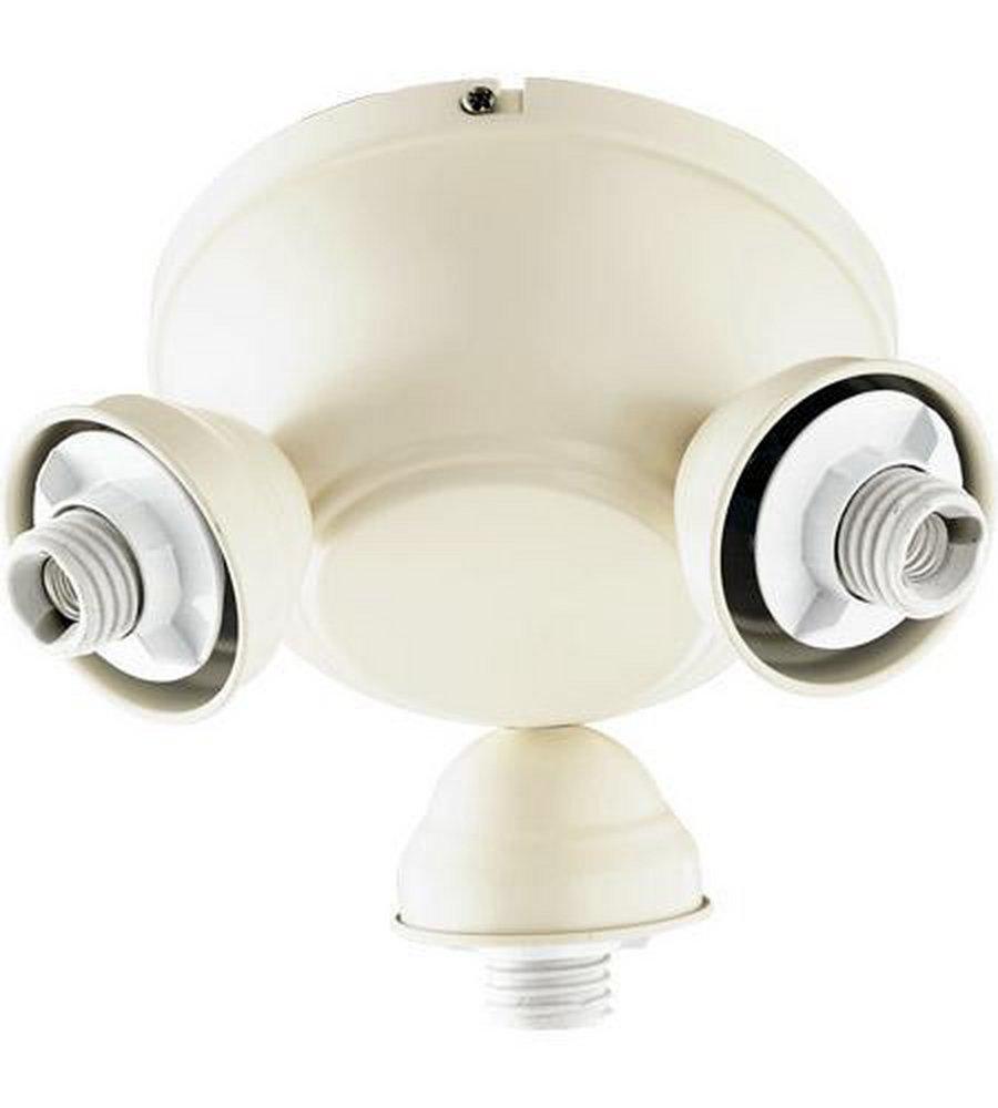 Quorum International Antique White 40W 3-Light Candelabra E-12 Base Incandescent Light Kit 