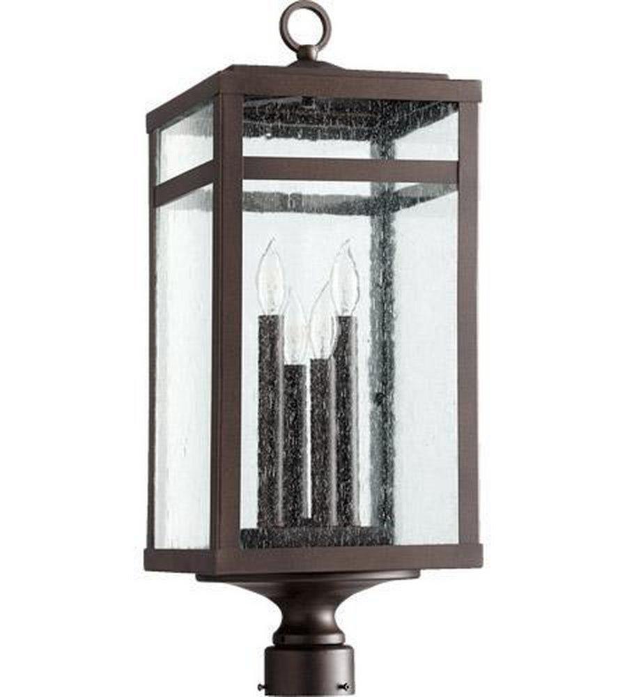 Quorum International Oiled Bronze 60W 4-Light Candelabra E-12 Base Incandescent Lantern 