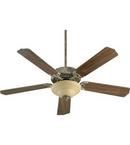 Quorum International Mystic Silver 52 in. 67W 5-Blade Ceiling Fan with Incandescent Light 