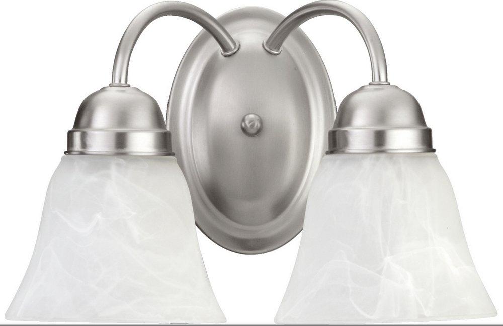 Quorum International Satin Nickel 100W 2-Light Wall Sconce 