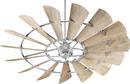 Quorum International Galvanized 72 in. 33.7W 15-Blade Ceiling Fan 