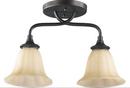 Quorum International Oiled Bronze 100W 2-Light Semi-Flushmount Ceiling Fixture 