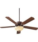 Quorum International Oiled Bronze 52 in. 67W 5-Blade Ceiling Fan with Incandescent Light 