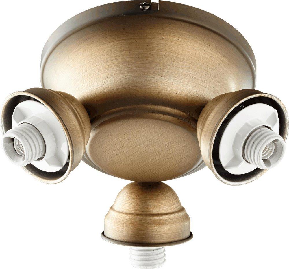 Quorum International Antique Flemish 40W 3-Light Candelabra E-12 Base Incandescent Light Kit 