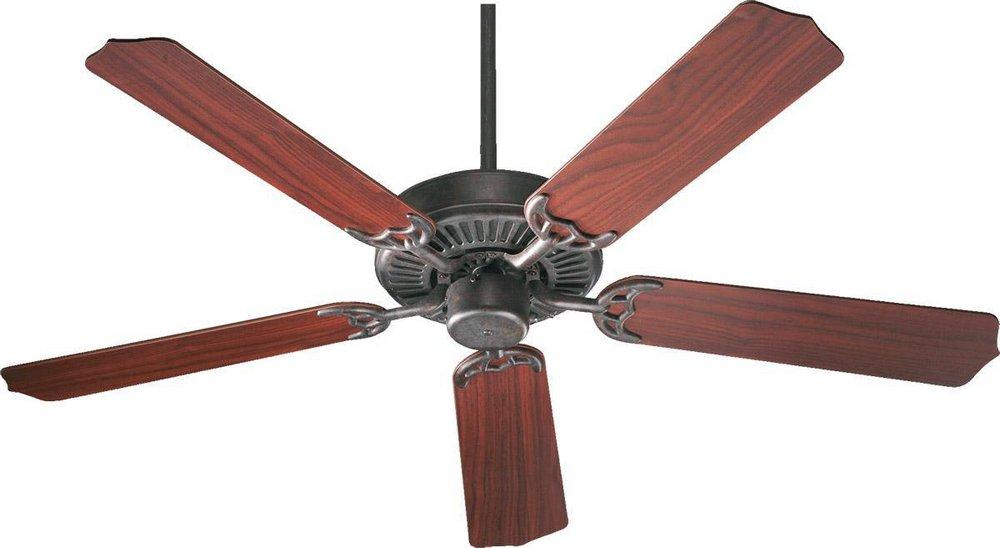 Quorum International Toasted Sienna 52 in. 70W 5-Blade Ceiling Fan with Light Kit 