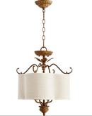 Quorum International French Umber 60W 4-Light Candelabra E-12 Base Incandescent Pendant 