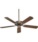 Quorum International Mystic Silver 52 in. 70W 5-Blade Ceiling Fan with Light Kit 