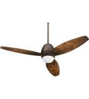 Quorum International Satin Nickel 52 in. 66W 3-Blade Ceiling Fan with Incandescent Light 