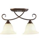 Quorum International Oiled Bronze 100W 2-Light Semi-Flushmount Ceiling Fixture 