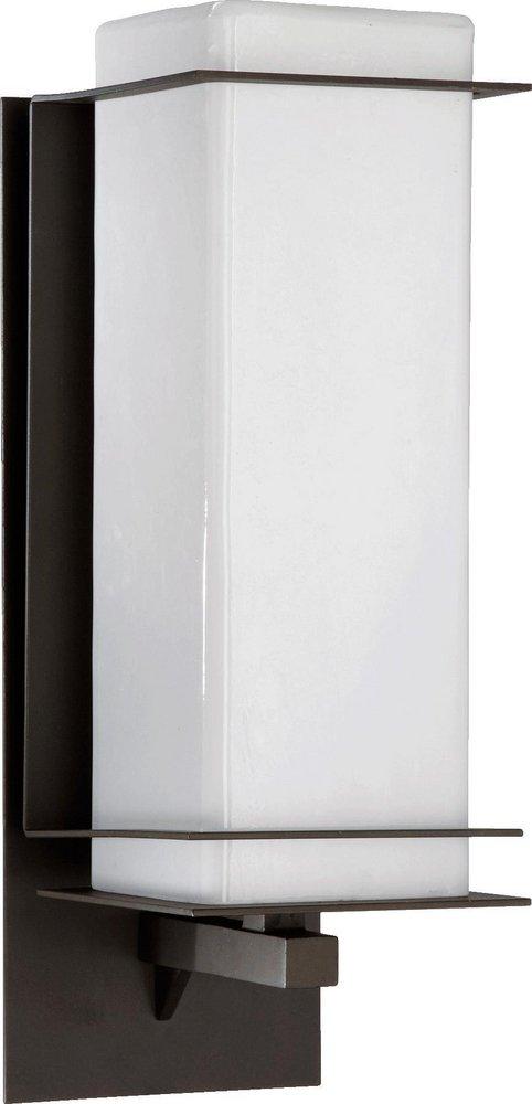 Quorum International Oiled Bronze 18 in. 1-Light Outdoor Wall Sconce 