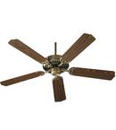 Quorum International Antique Brass 42 in. 50W 5-Blade Ceiling Fan with Light Kit 