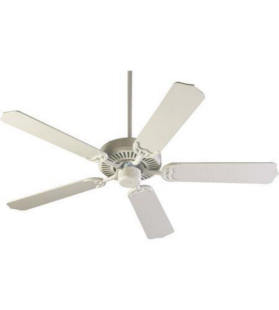 Quorum International Studio White 42 in. 50W 5-Blade Ceiling Fan with Light Kit 