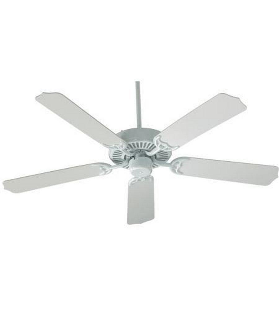 Quorum International White 42 in. 50W 5-Blade Ceiling Fan with Light Kit 