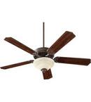 Quorum International Oiled Bronze 52 in. 64W 5-Blade Ceiling Fan with CFL Light 