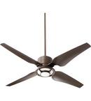 Quorum International Oiled Bronze 52 in. 74W 4-Blade Ceiling Fan with Light Kit 
