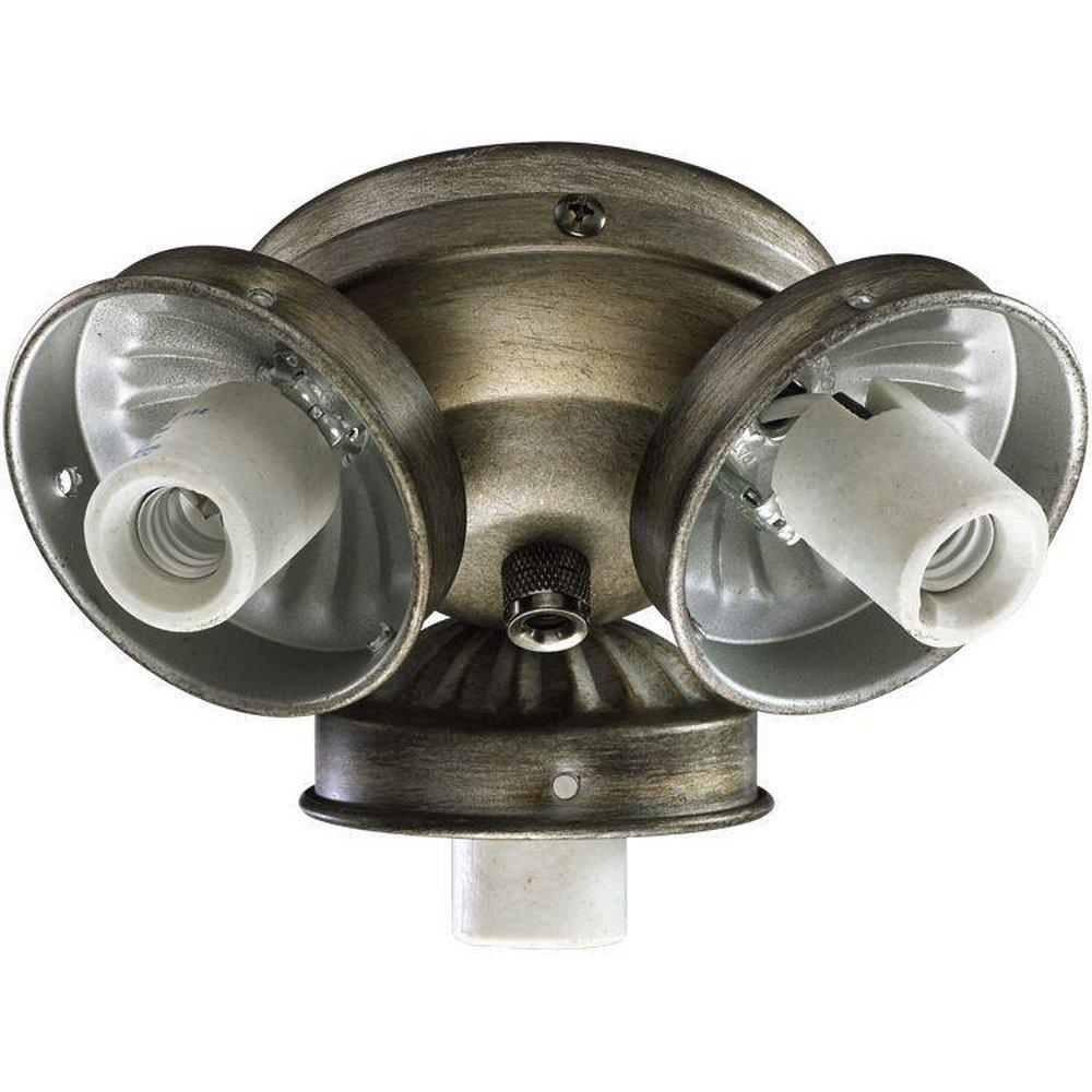 Quorum International Antique Flemish 60W 3-Light Candelabra E-12 Base Incandescent Light Kit 