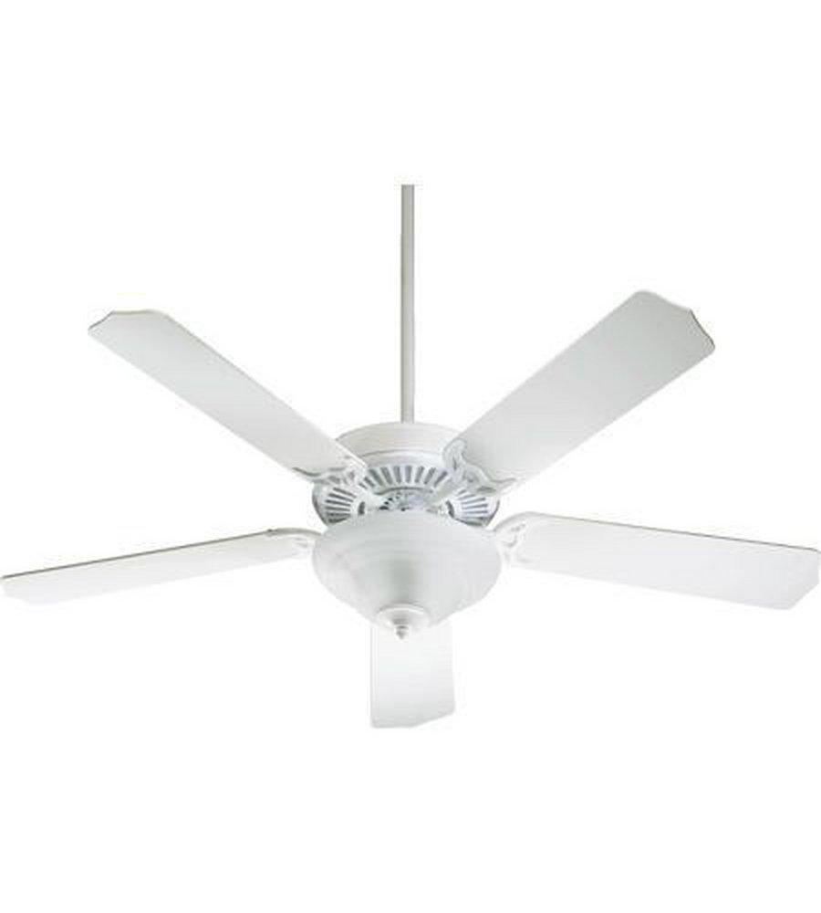 Quorum International White 52 in. 68W 5-Blade Ceiling Fan with Incandescent Light 