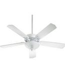 Quorum International White 52 in. 68W 5-Blade Ceiling Fan with Incandescent Light 