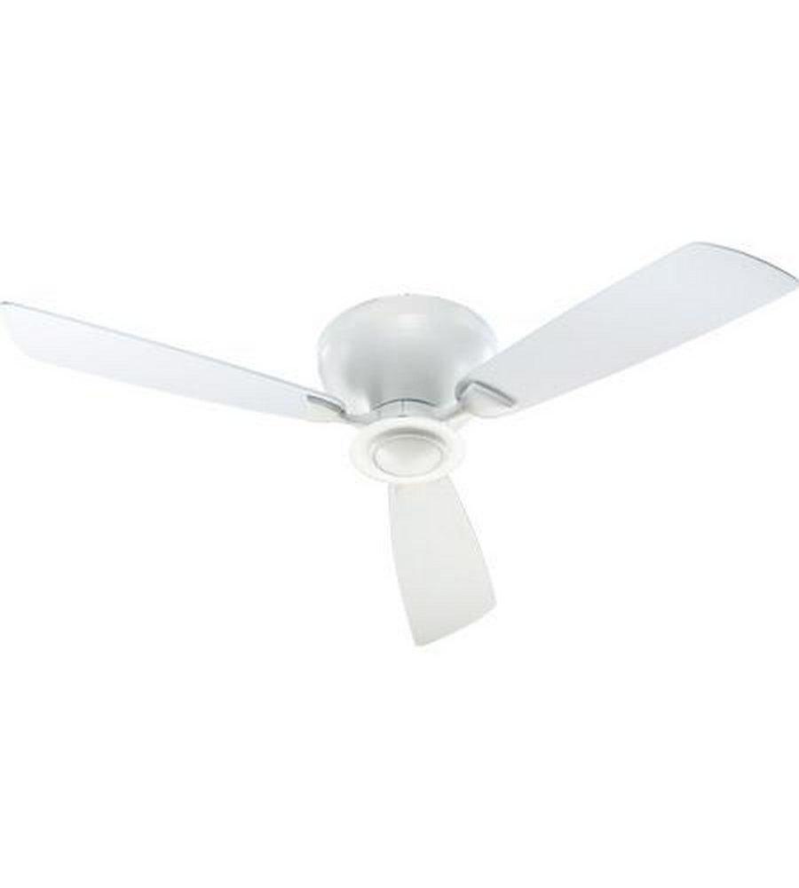 Quorum International Studio White 52 in. 57W 3-Blade Ceiling Fan with Incandescent Light 